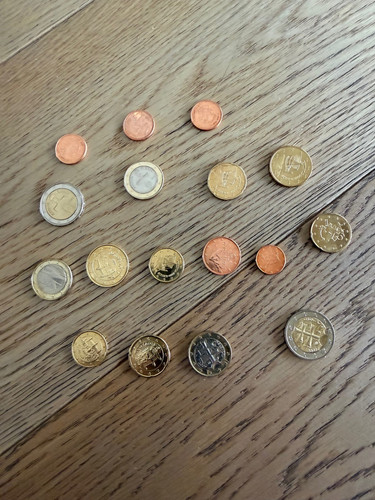 Monete euro fior - euro, di