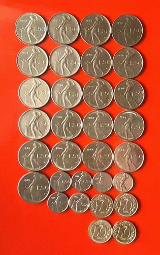 Collezione monete lire - monete, 50