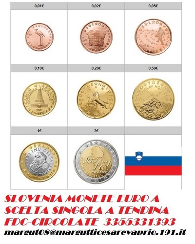 Slovenia monete euro scelta - euro,