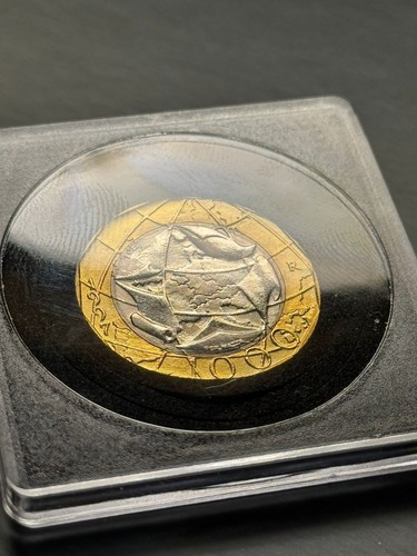 Moneta rara 1000 lire del - moneta,