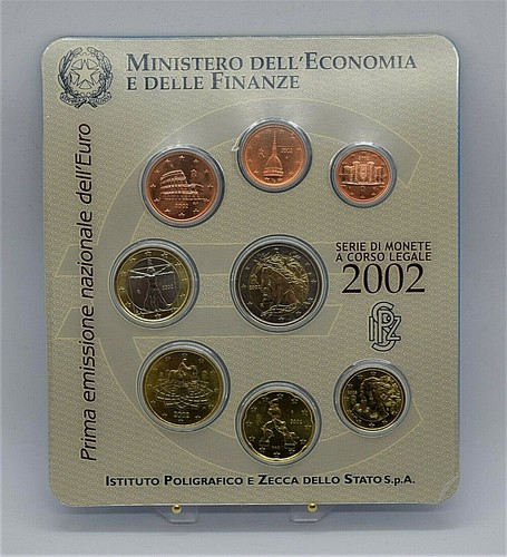 Italia 2002 set monete in - di,