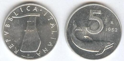 Monete repubblica italiana 5 - monete, italiana: