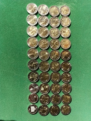 Lotto monete 2 euro - 37,