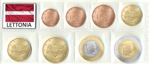 Lettonia 2014 euro serie - euro,