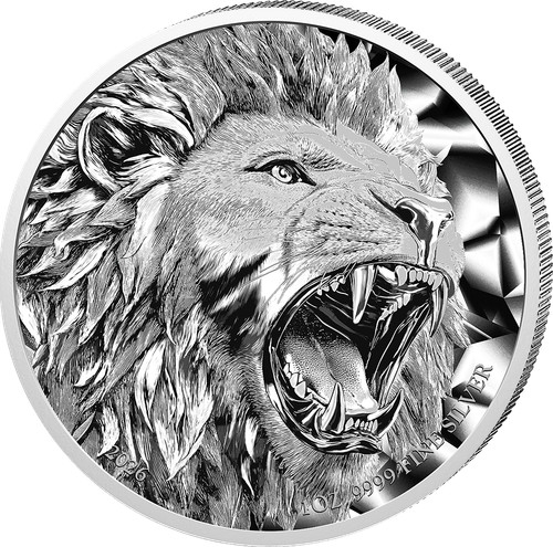 Moneta argento leone oz - argento,