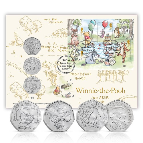 Francobolli winnie the pooh - pooh, e