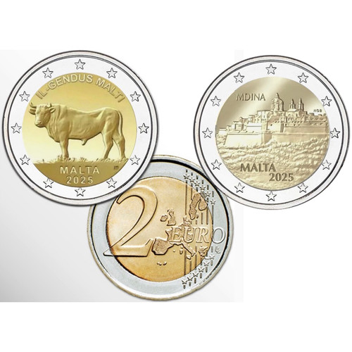 Euro commemorativo malta - 2,