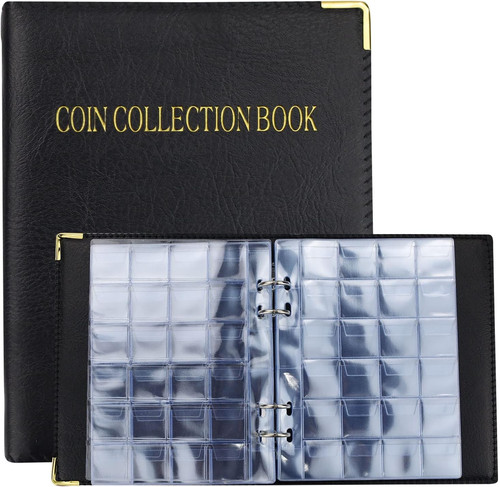Album numismatico pelle - pelle, con